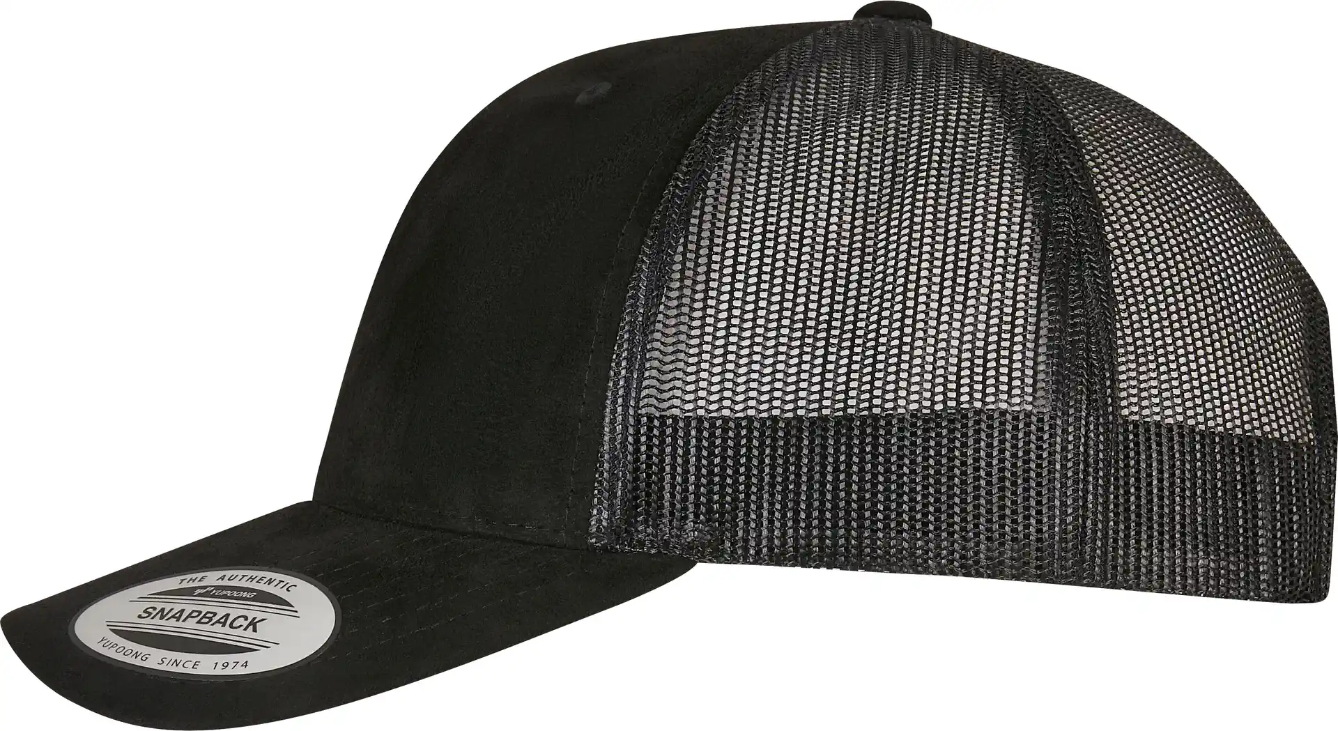 FLEXFIT Suede Leather Trucker Cap