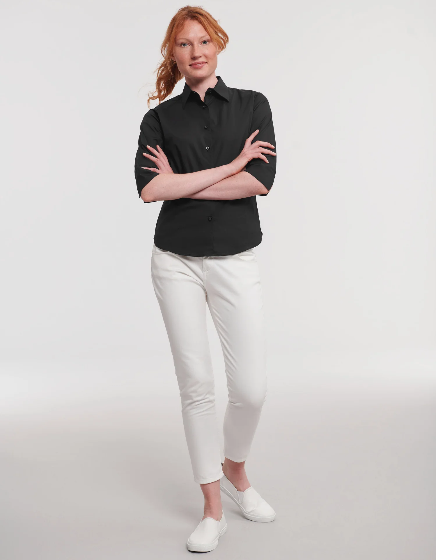 Russell Ladies Long Sleeve Easy Care Fitted Shirt
