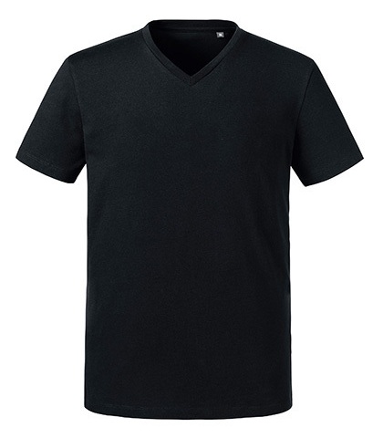 Russell Men's Pure Organic V-Neck Tee