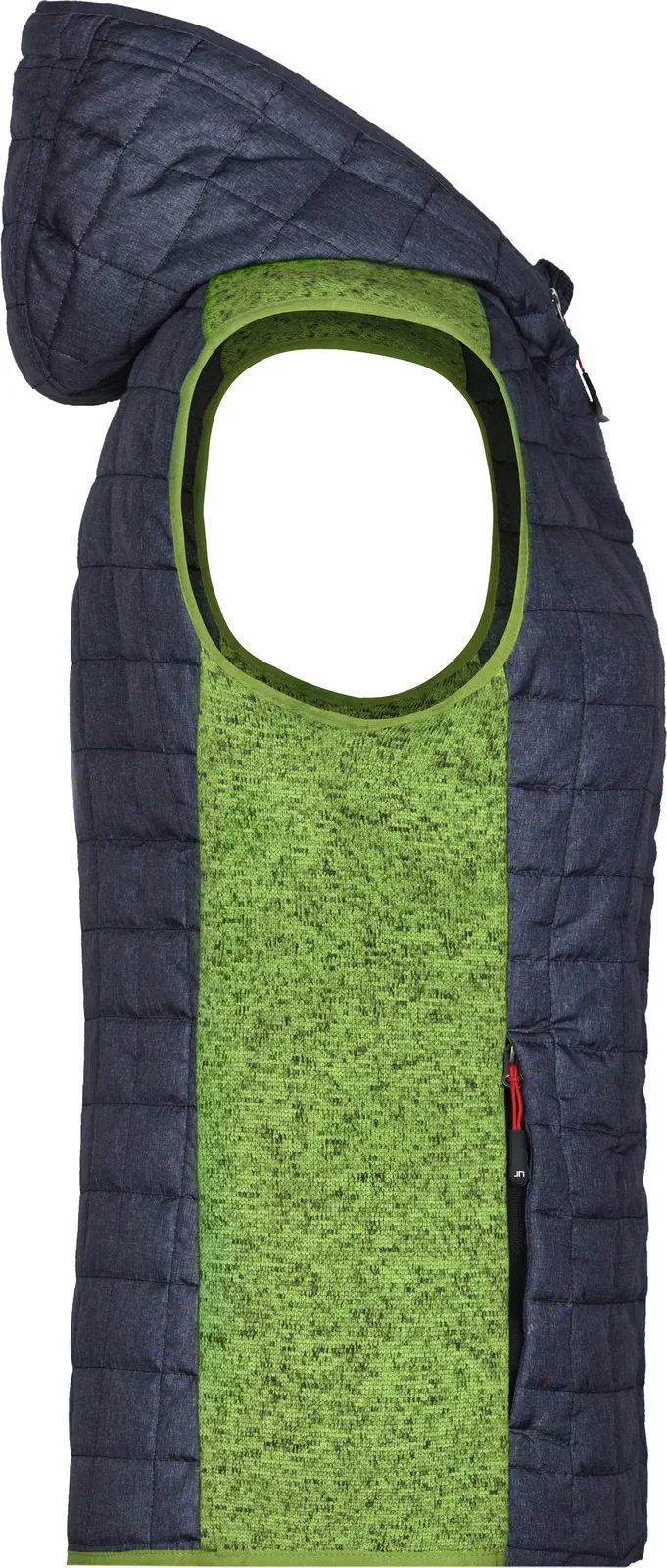 James & Nicholson Ladies Knitted Hybrid Vest