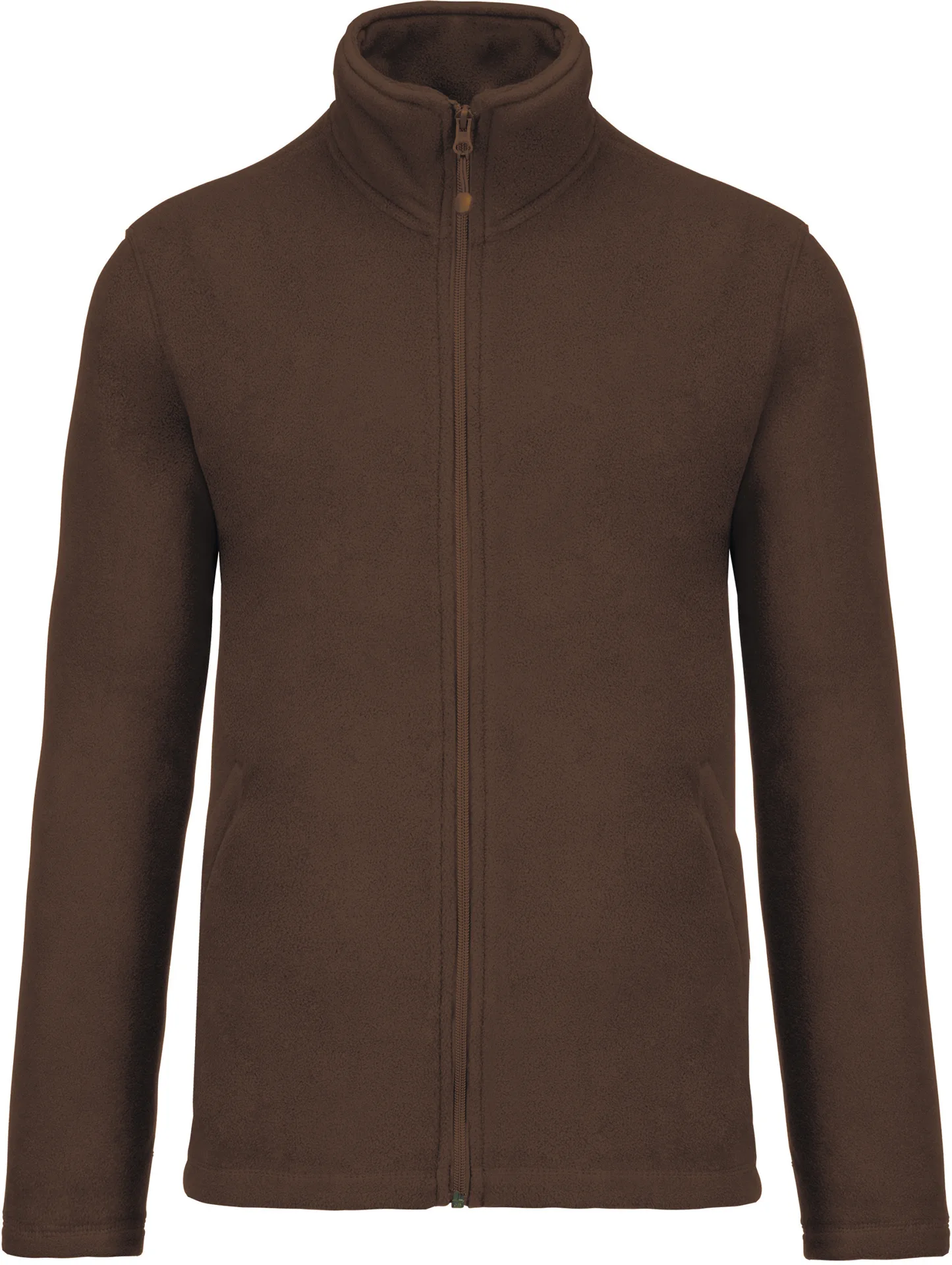 kariban-K911-microfleece-jacke-falco-chocolate-front-3 Kariban Microfleece Jacke "Falco"