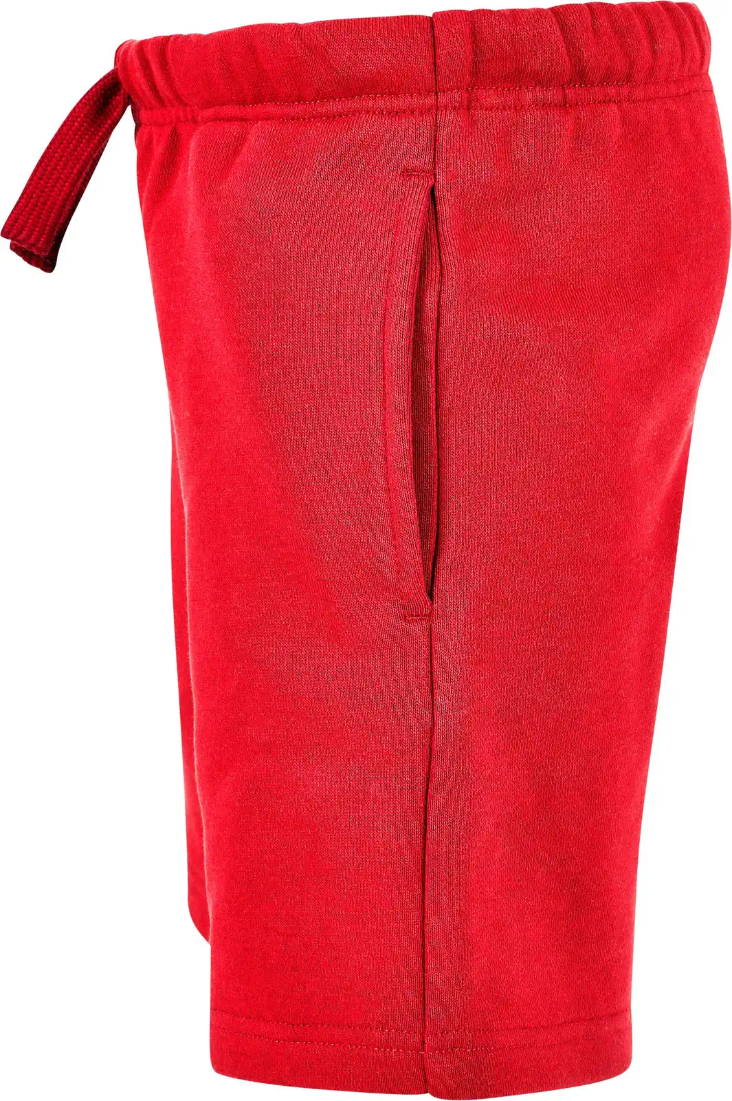 BYB-BB034-kids-basic-sweatshorts-cityred-left-6 Build Your Brand Kids Basic Sweatshorts