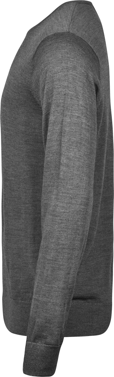 tee-jays-6000-mens-crew-neck-sweater-greymelange-left-2 Tee Jays Men`s Crew Neck Sweater