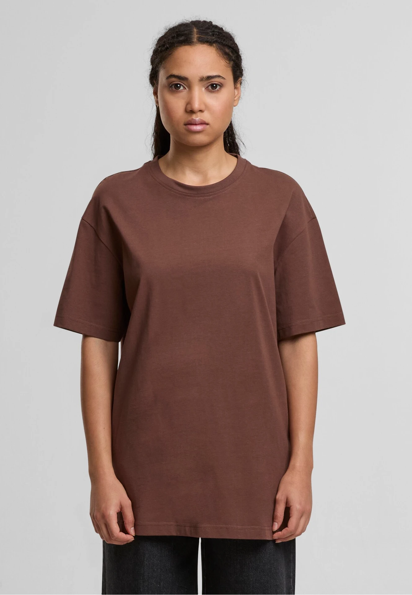 Build Your Brand Ladies Oversized Boyfriend Tee