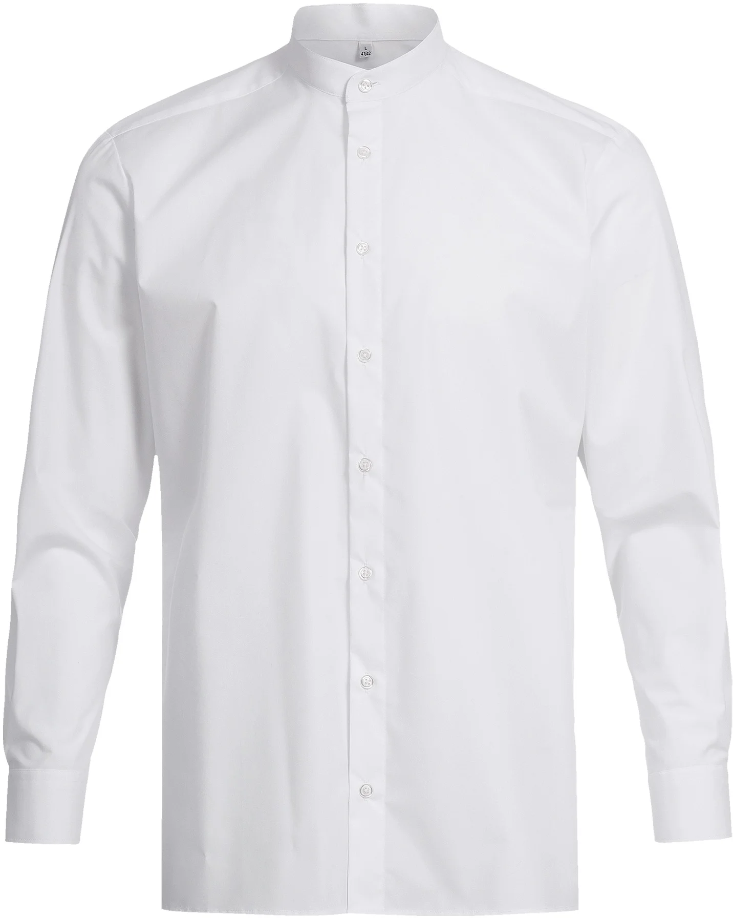 greiff-6772-h-stehkragenhemd-11-rf_1120_weiss-front-2 GREIFF Herren Stehkragenhemd BASIC Regular Fit