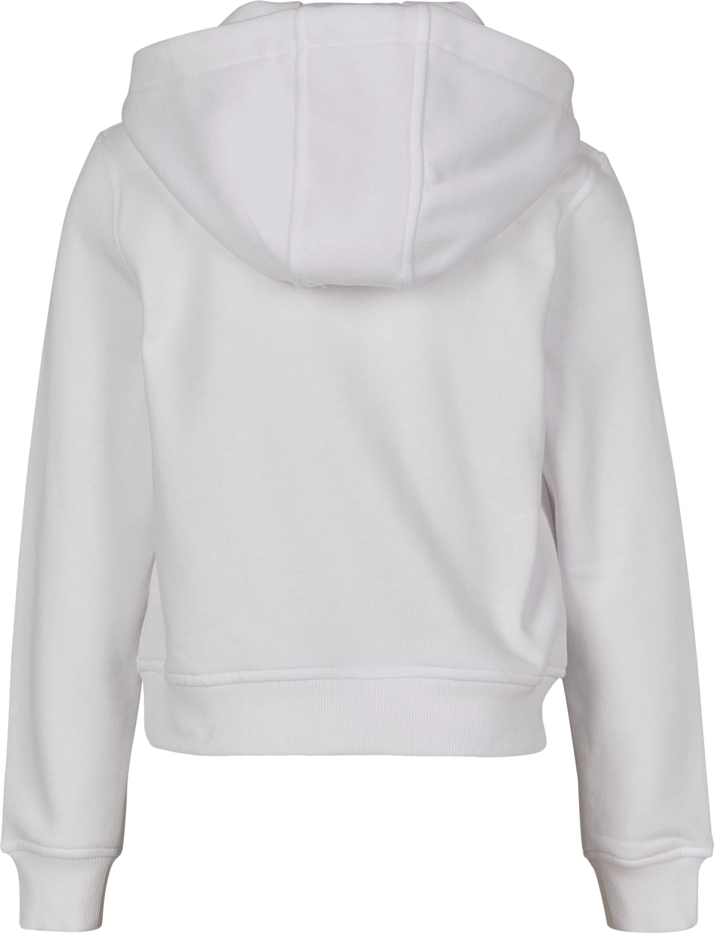 BYB-BY113-girls-cropped-sweat-hoody-white-back-7 Build Your Brand Girls Cropped Sweat Hoody