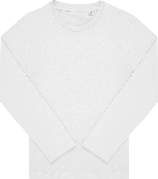 bc-tk003-e150-kids-longlsleeve-t-shirt-white-front-2 B&C Kids #E150 Long Sleeve