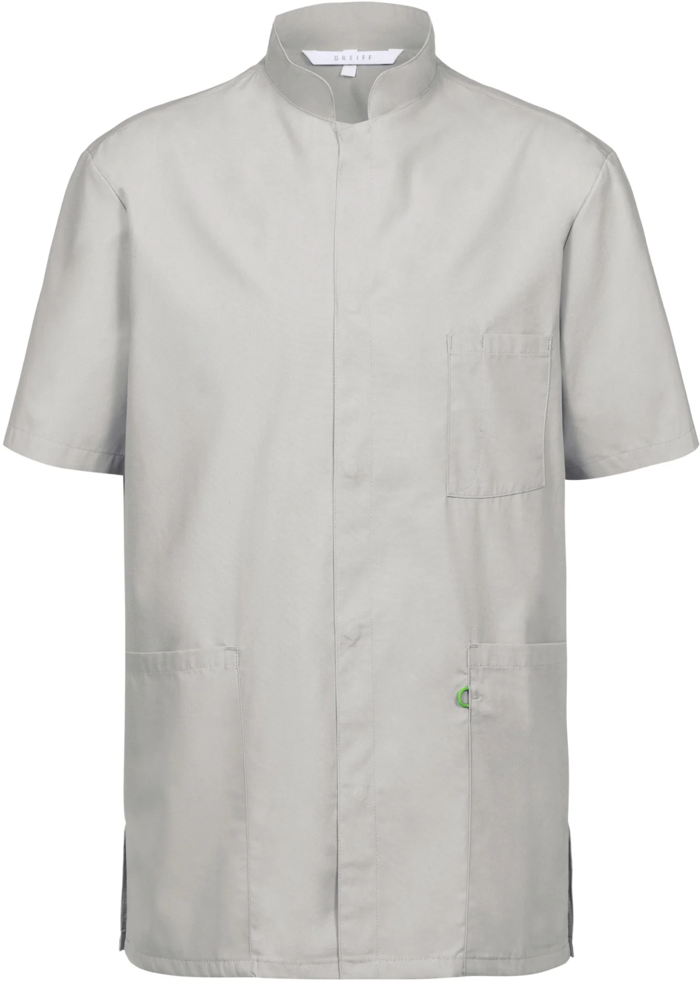 greiff-5006-unisex-kasack-rf_6550_lichtgrau-front-2 GREIFF Unisex Kasack mit Stehkragen