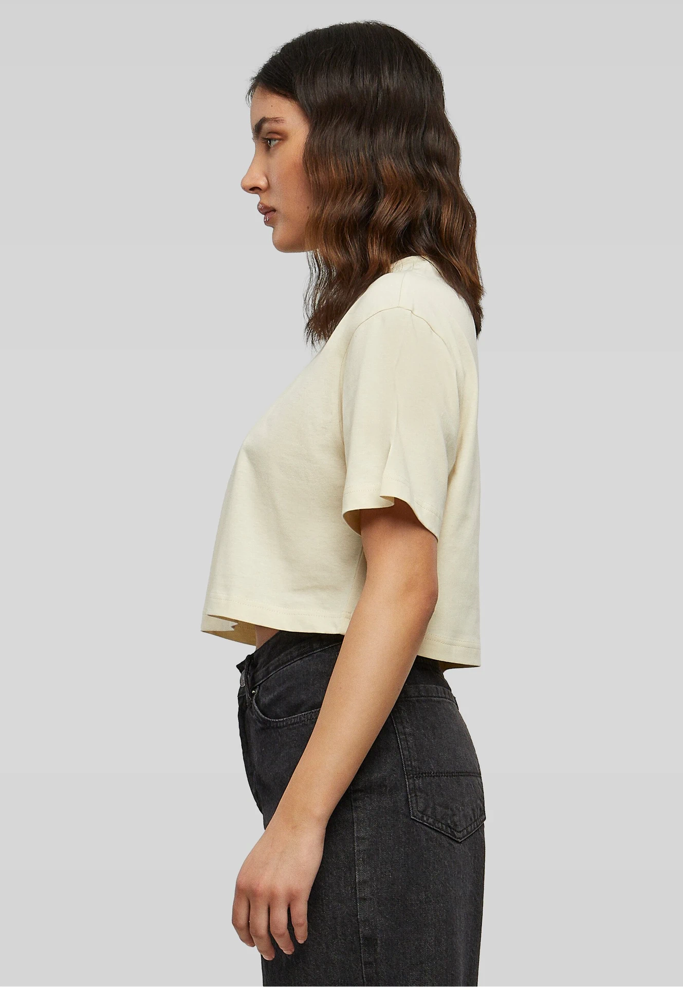 Build Your Brand Ladies Short Oversized Tee