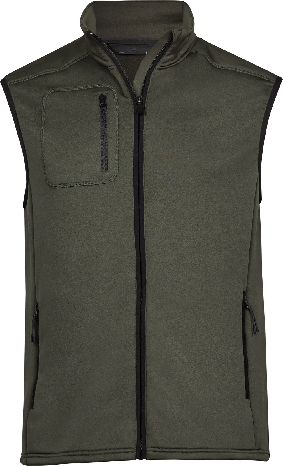 tee-jays-9104-stretch-fleece-bodywarmer-deepgreen-front-1 Tee Jays Stretch Fleece Bodywarmer