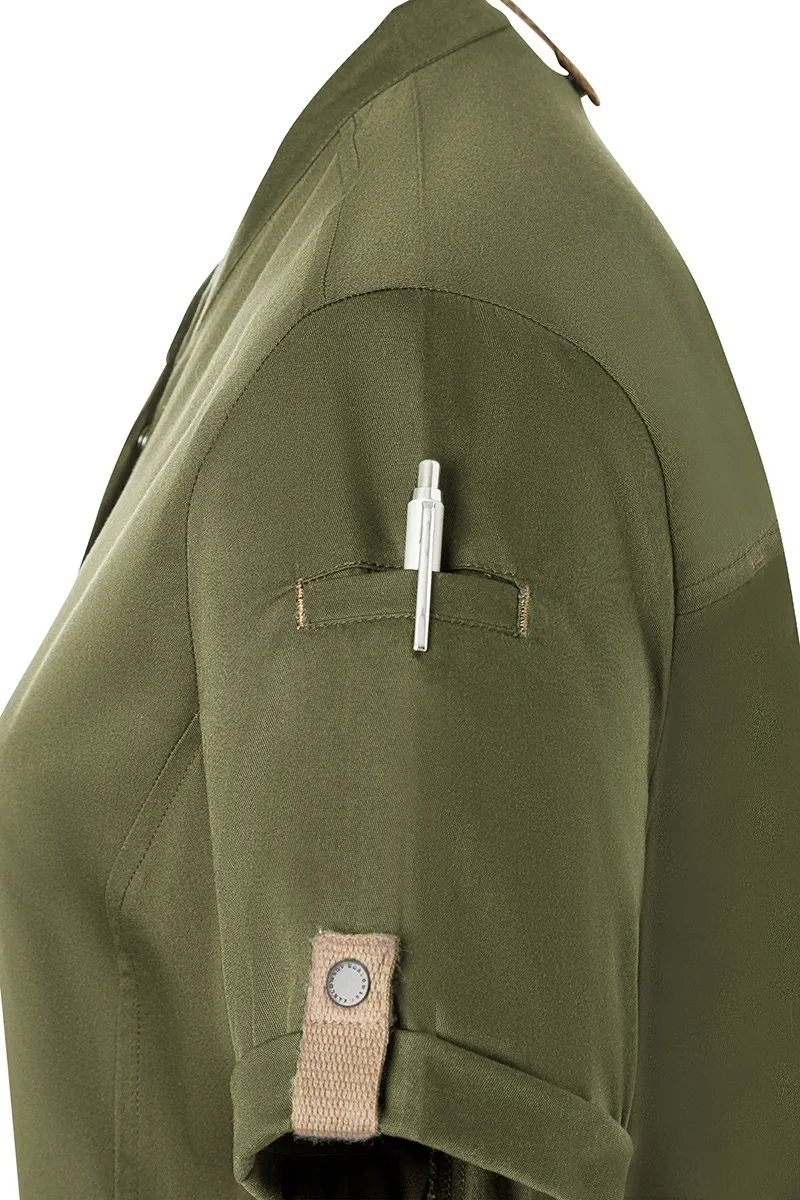 KARLOWSKY Damenkochjacke Green-Generation Kurzarm
