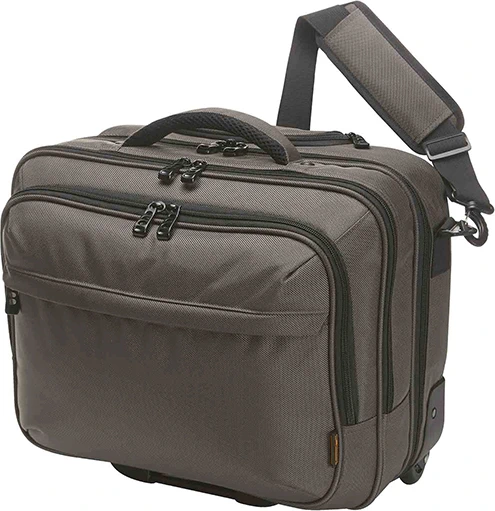 halfar-1812215-business-trolley-mission-taupe-front-1 HALFAR Business Trolley Mission