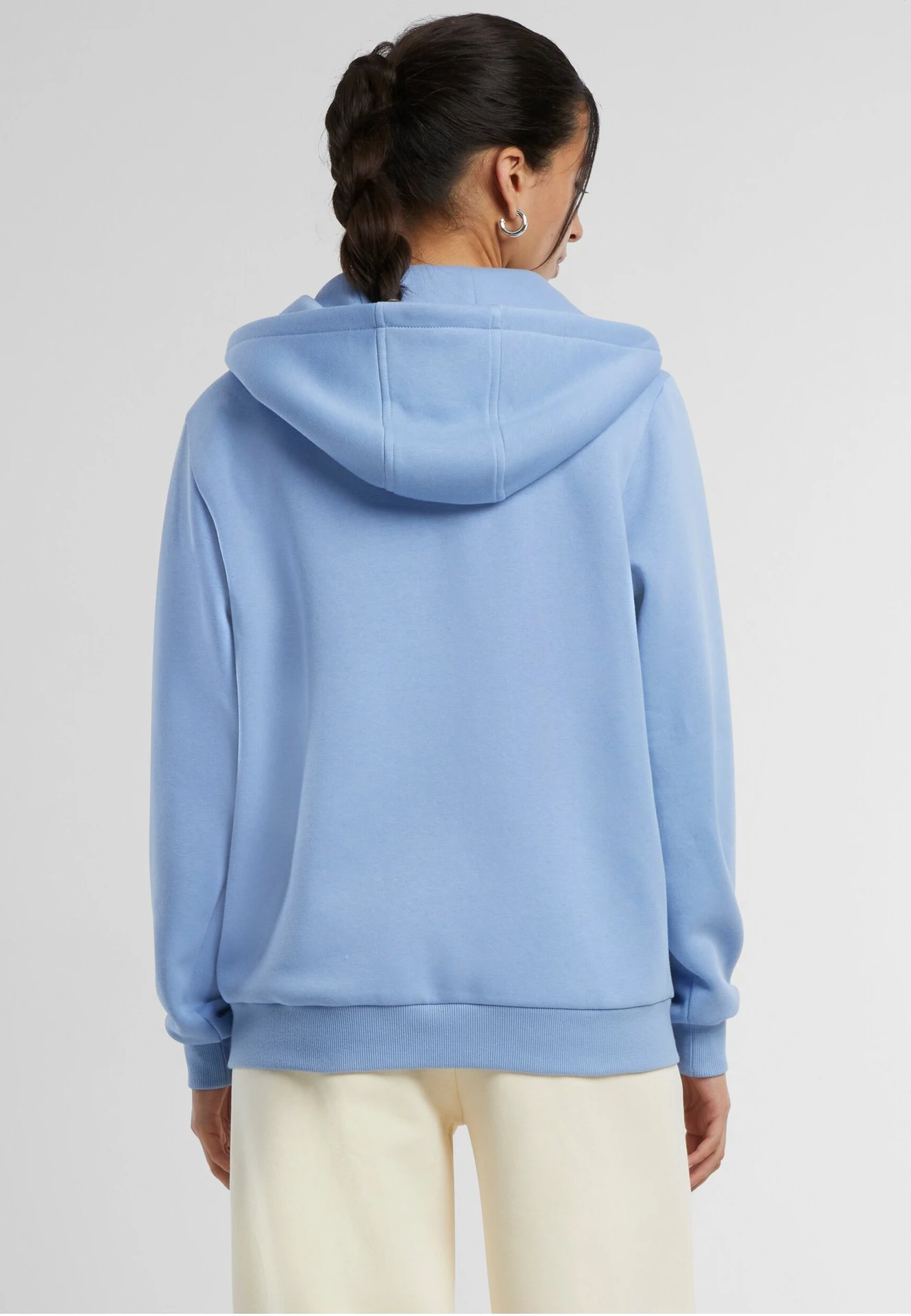 Build Your Brand Ladies Fluffy Zip Hoody