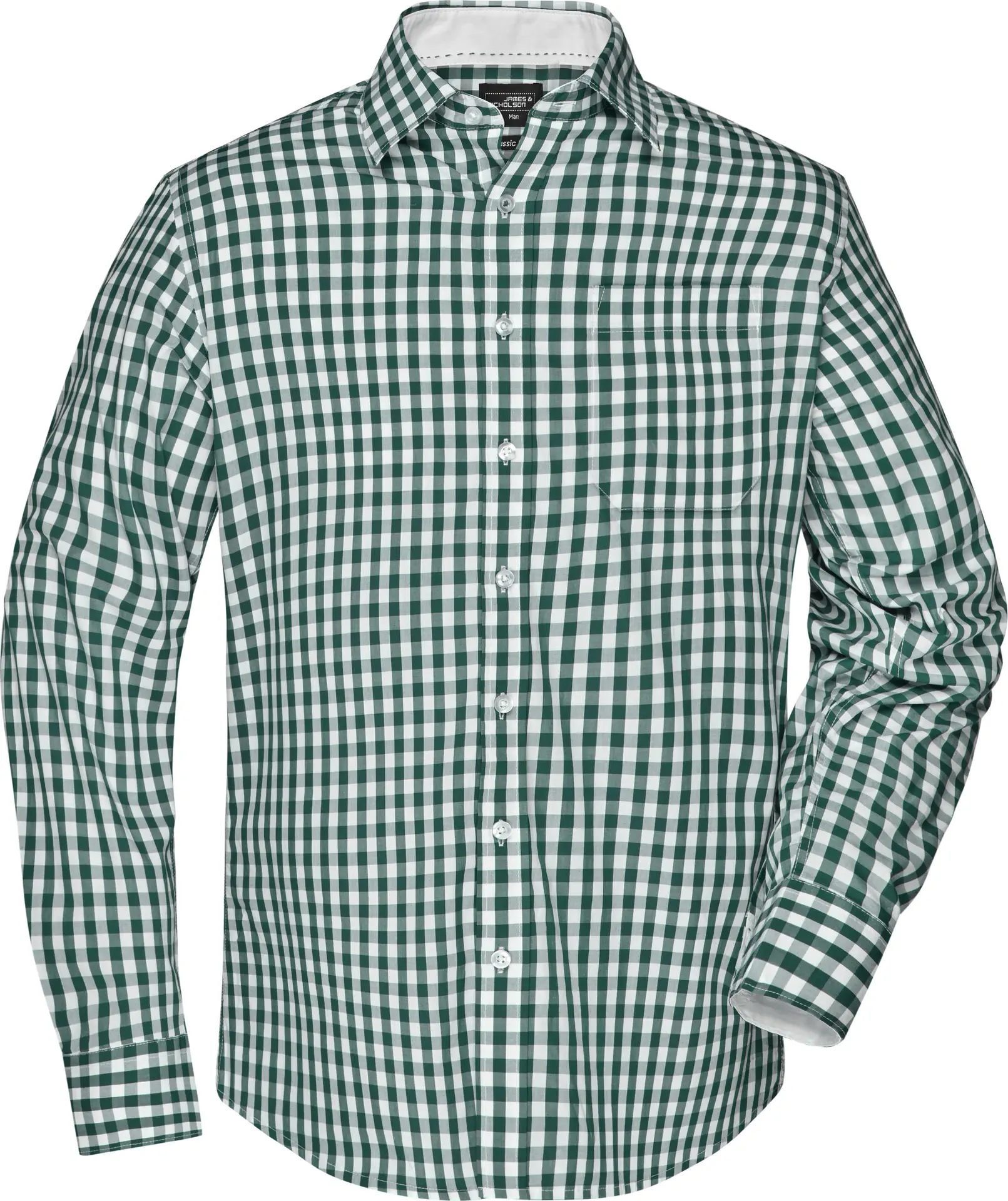 James & Nicholson Men's Checked Shirt 
