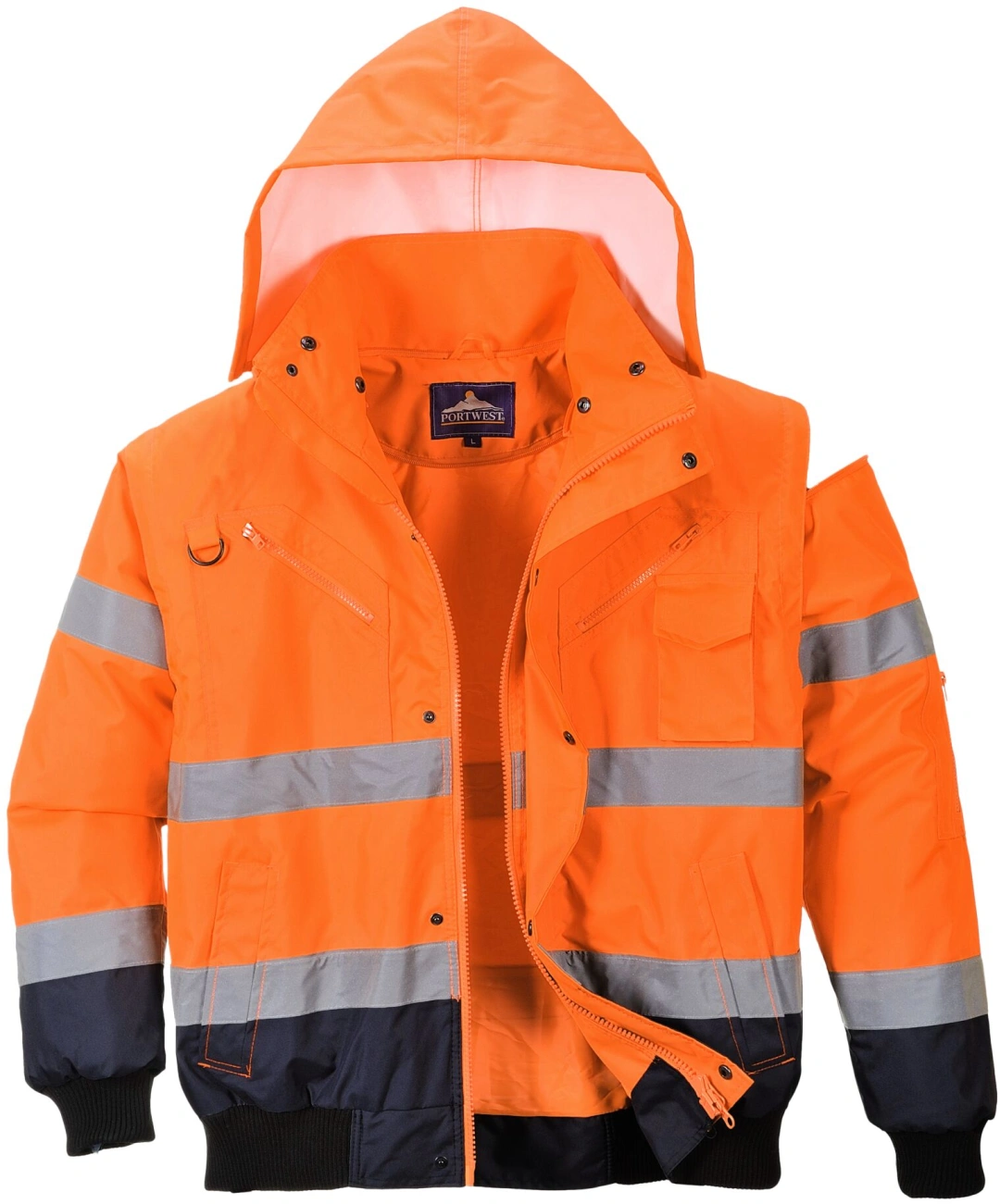 PORTWEST C465 Warnschutz 3-in-1 Kontrast Pilotjacke PORTWEST C465 Warnschutz 3-in-1 Kontrast Pilotjacke