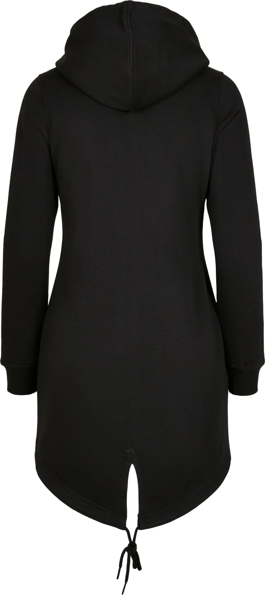 BYB-BY148-ladies-sweat-parka-black-back-7 Build Your Brand Ladies Sweat Parka