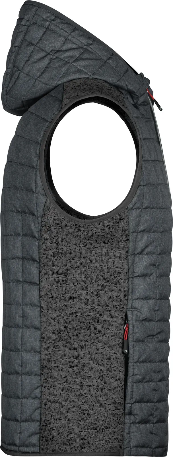 James & Nicholson Men's Knitted Hybrid Vest