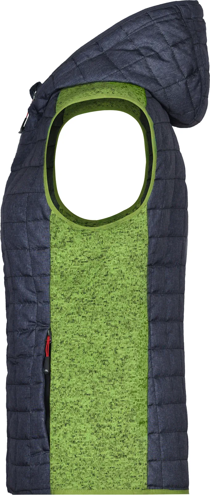 James & Nicholson Ladies Knitted Hybrid Vest