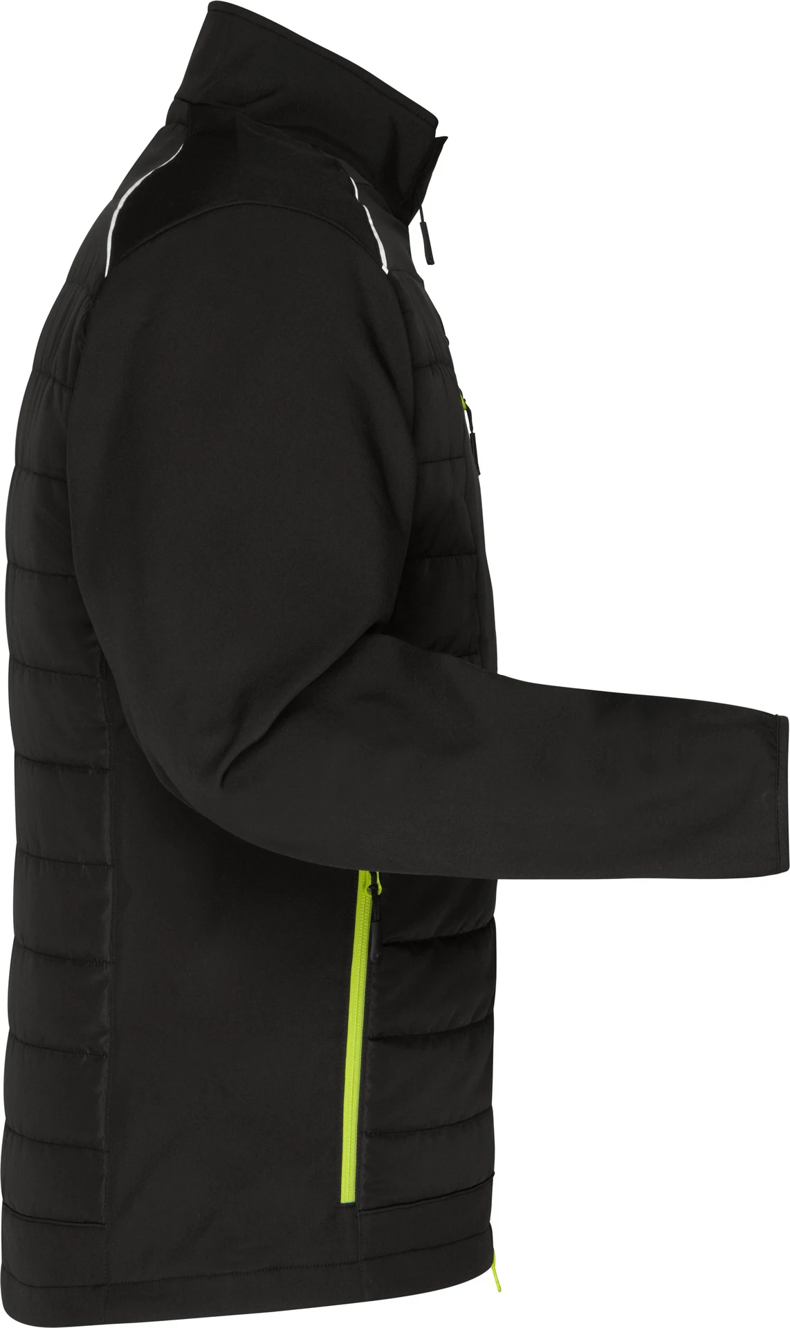 jn1820-mens-hybrid-jacket-black-neonyellow-right-6 James & Nicholson Men's Hybrid Jacket 1820