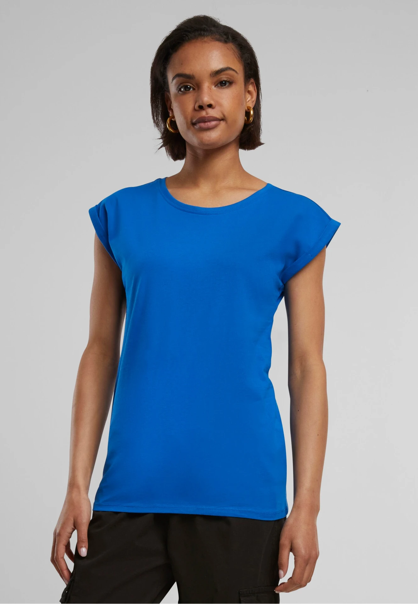 Build Your Brand Ladies Extended Shoulder Tee