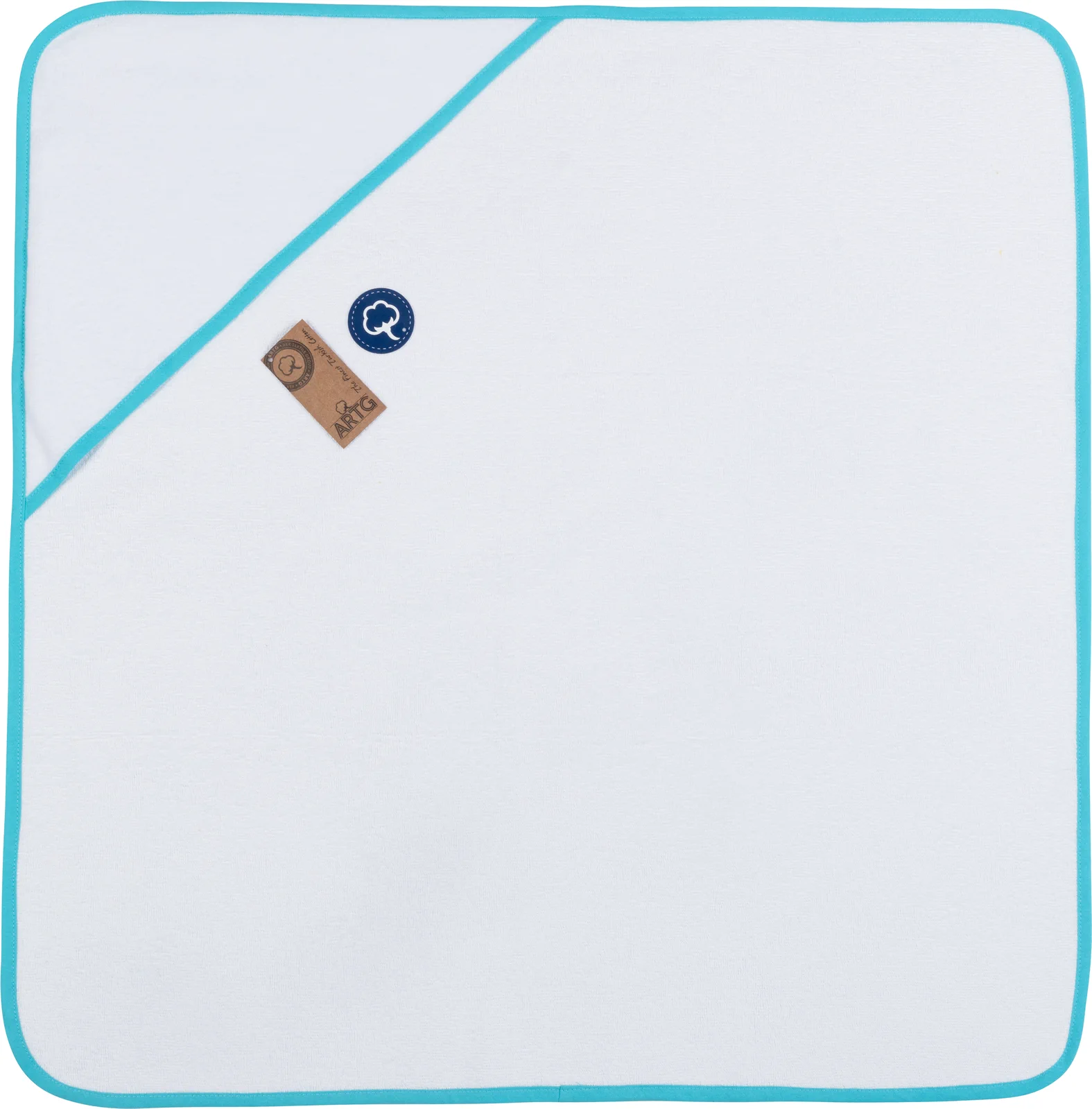 artg-ar892-babiezz-all-over-sublimation-hooded-towel-white-aquablue-front-1 ARTG Babiezz® ALL-Over Sublimation Hooded Towel