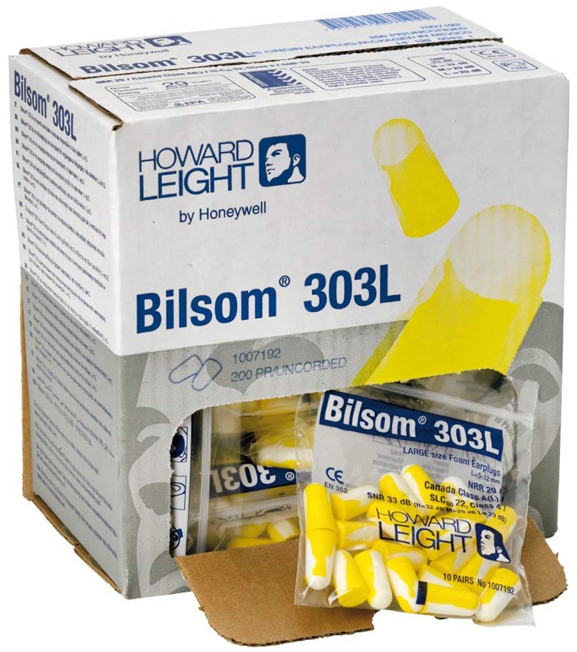 Howard Leight Gehörschutzstöpsel 200 Paar Bilsom 303L Taschenpackung Howard Leight Gehörschutzstöpsel 200 Paar Bilsom 303L Taschenpackung