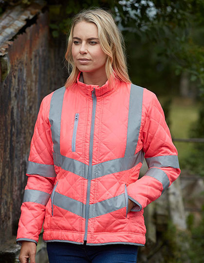 YOKO Hi Vis Kensington Jacket (with Fleece Lining) YOKO Hi Vis Kensington Jacket (with Fleece Lining)