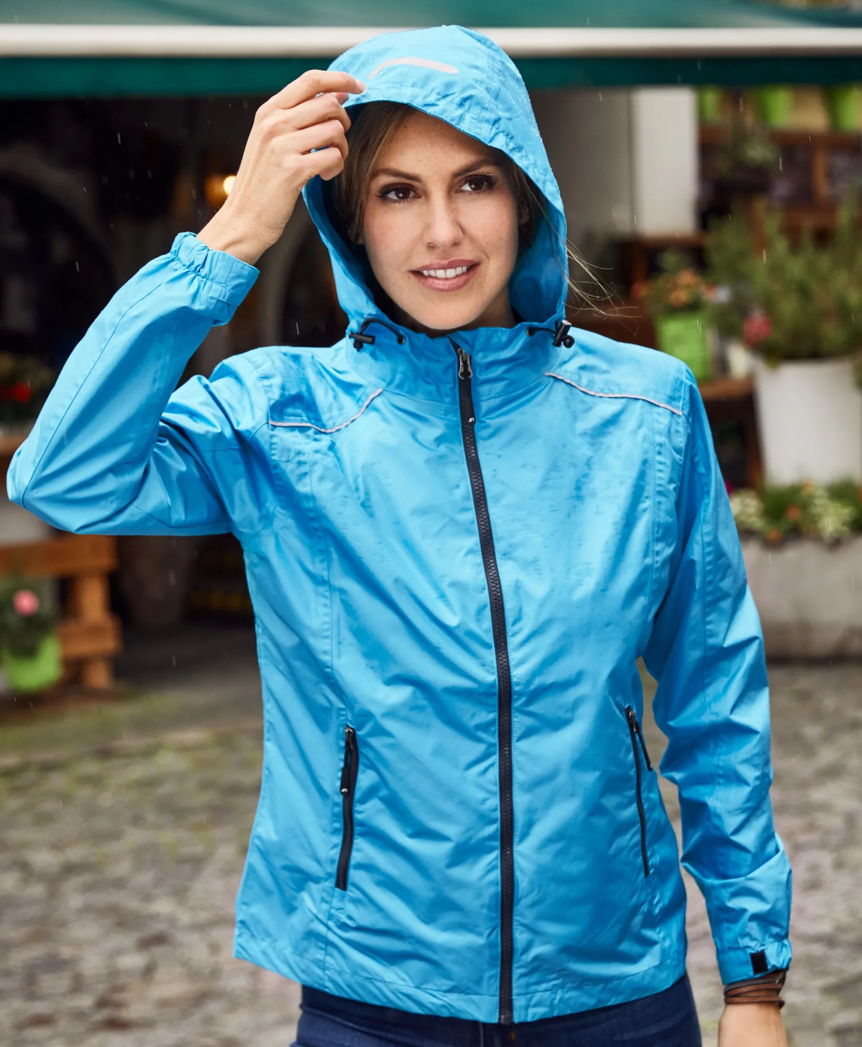 James & Nicholson Ladies Rain Jacket