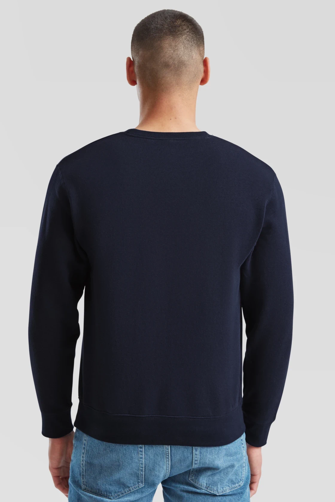 fruit-of-the-loom-62-154-0-premium-set-in-sweatshirt-deepnavy-model-2 F.O.L. Premium Set-In Sweat