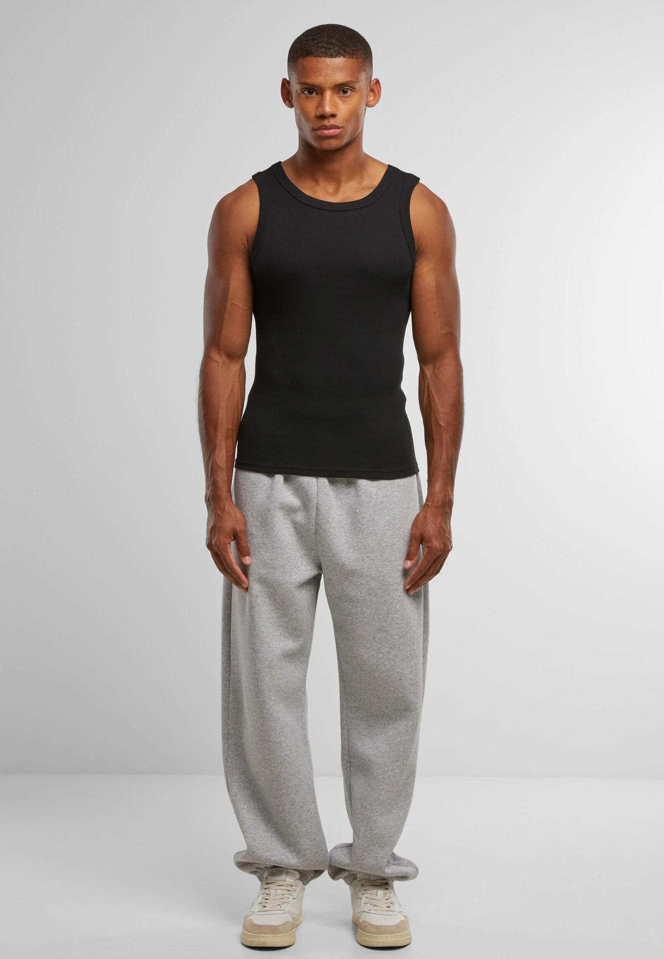 BYB-BY382-mens-tanktop-black-model-3 Build Your Brand Tanktop