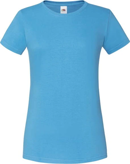 fruit-of-the-loom-61-432-0-ladies-iconic-150-t-shirt-azureblue-4 F.O.L. Ladies Iconic T