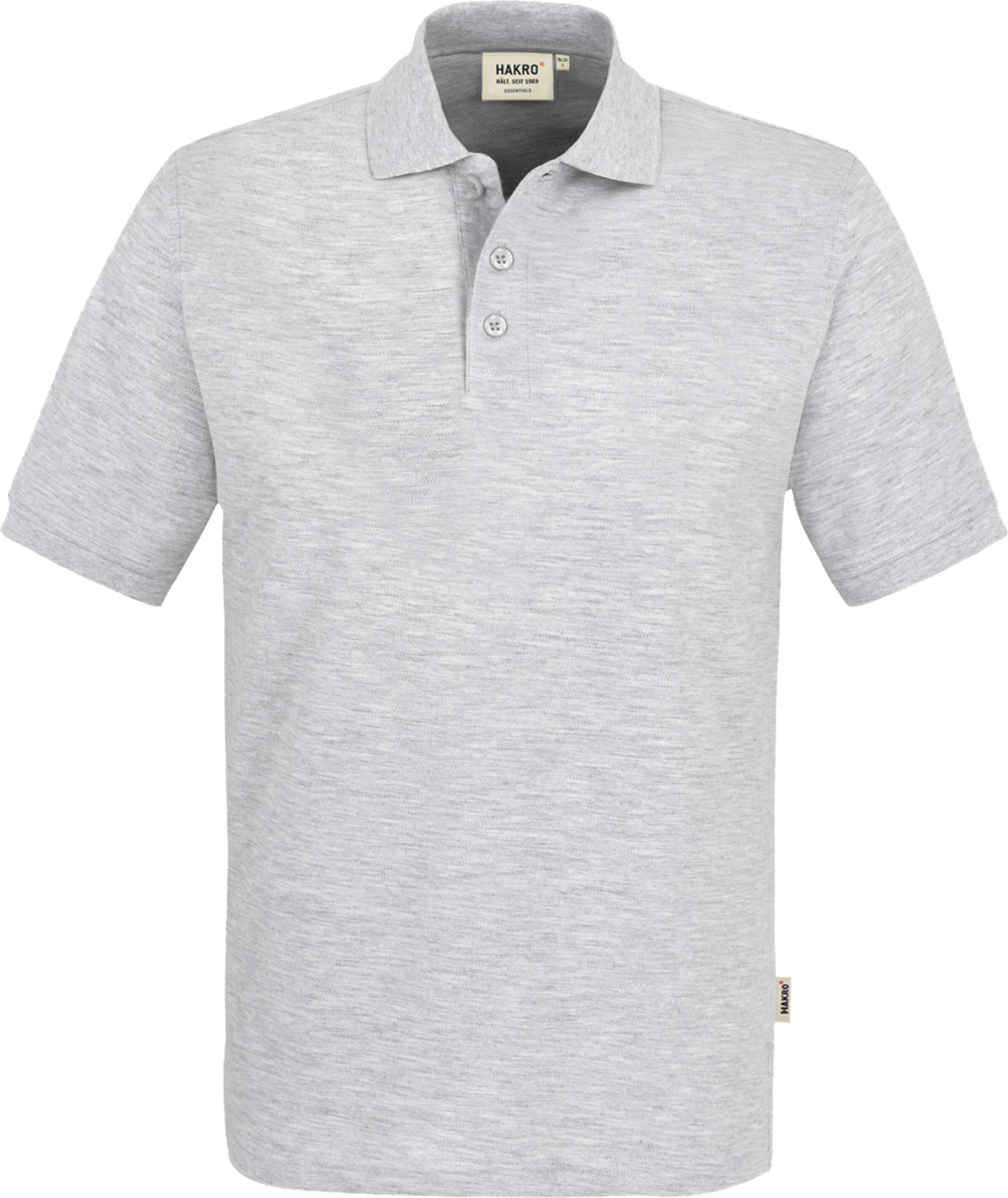 hakro-810-poloshirt-classic-ashmeliert-front-1 HAKRO Poloshirt 810 Classic
