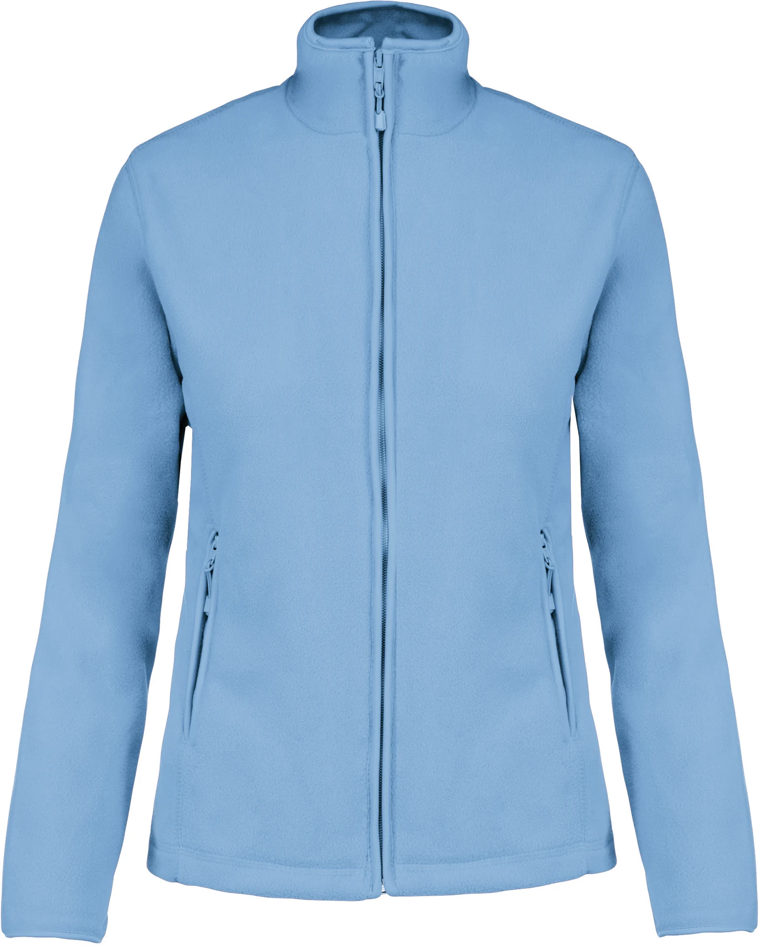 kariban-K907-damen-microfleece-jacke-maureen-skyblue-front-3 Kariban Damen Fleece Jacke "Maureen"