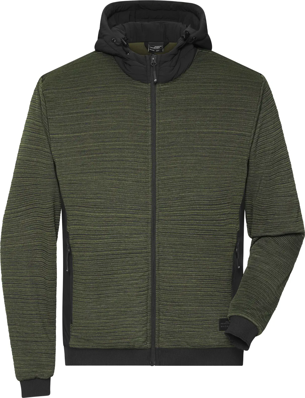 James & Nicholson Men's Padded Hybrid Jacket