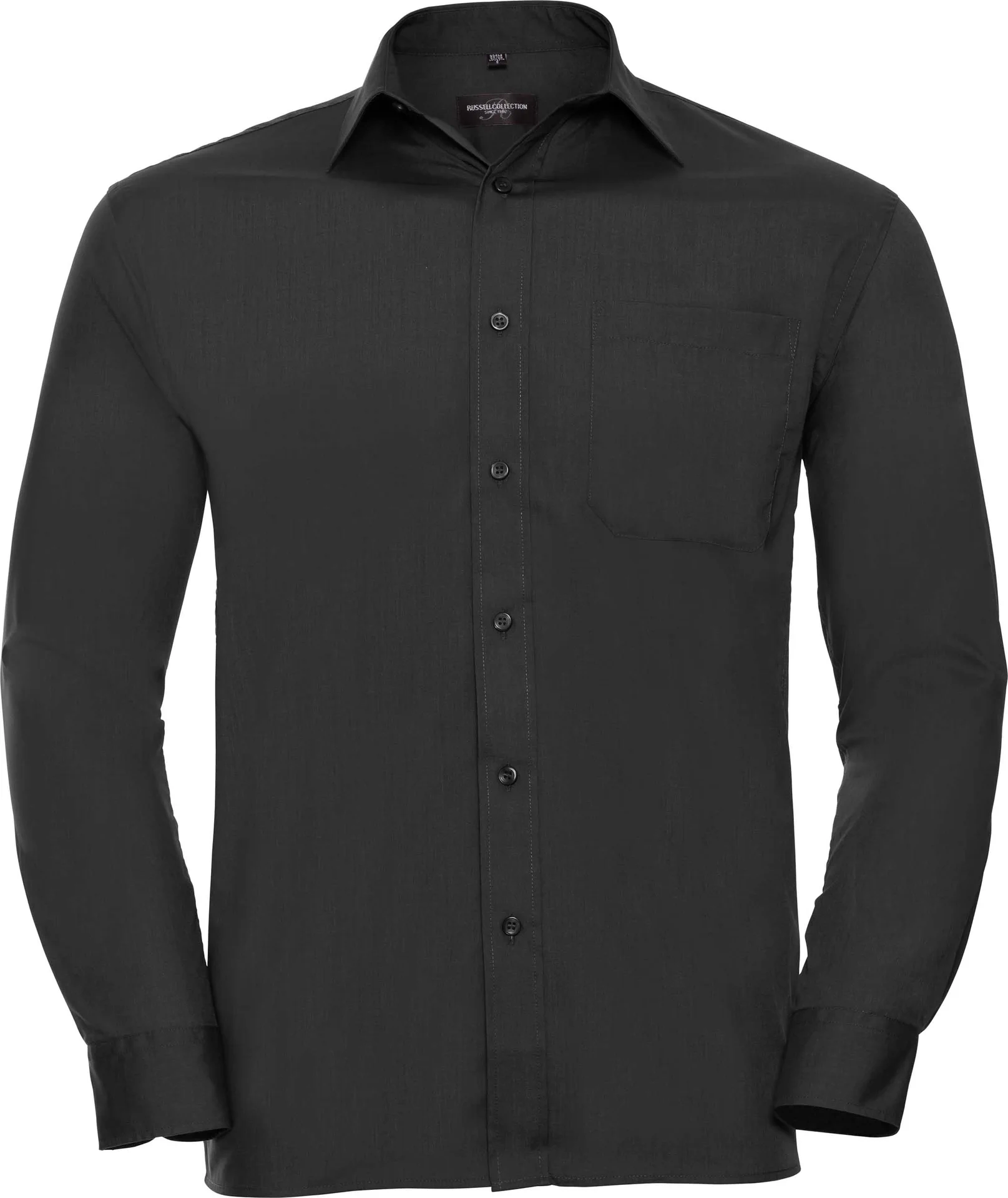 Russell Men's Long Sleeve Polycotton Easy Care Poplin Shirt