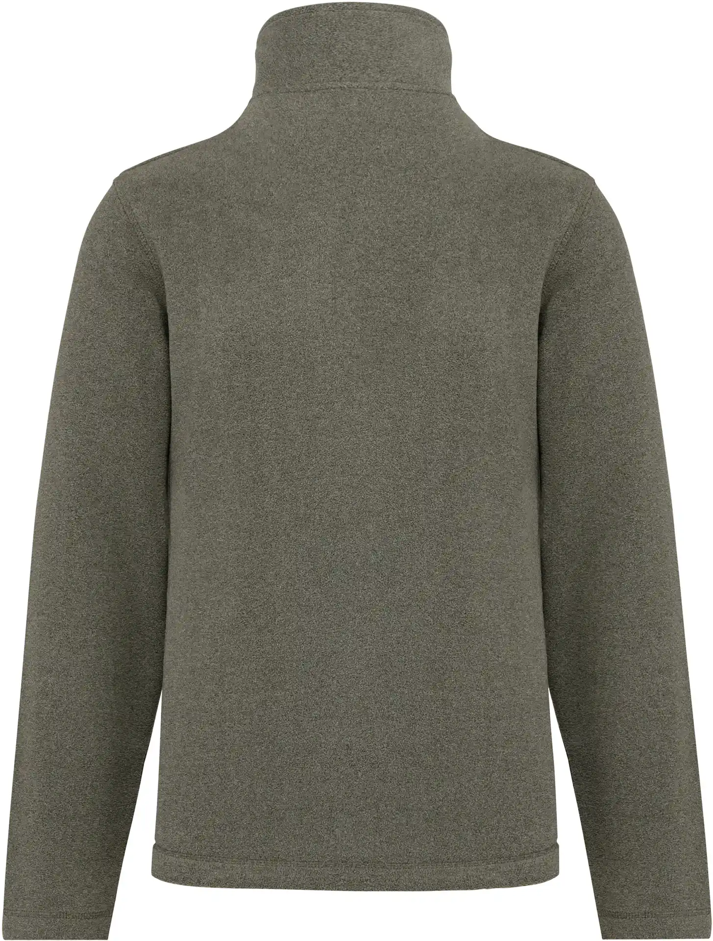 kariban-K912-microfleece-pullover-mit-viertel-zip-enzo-greenmarbleheather-back-6 Kariban Microfleece Pullover mit 1/4 Zip "Enzo"