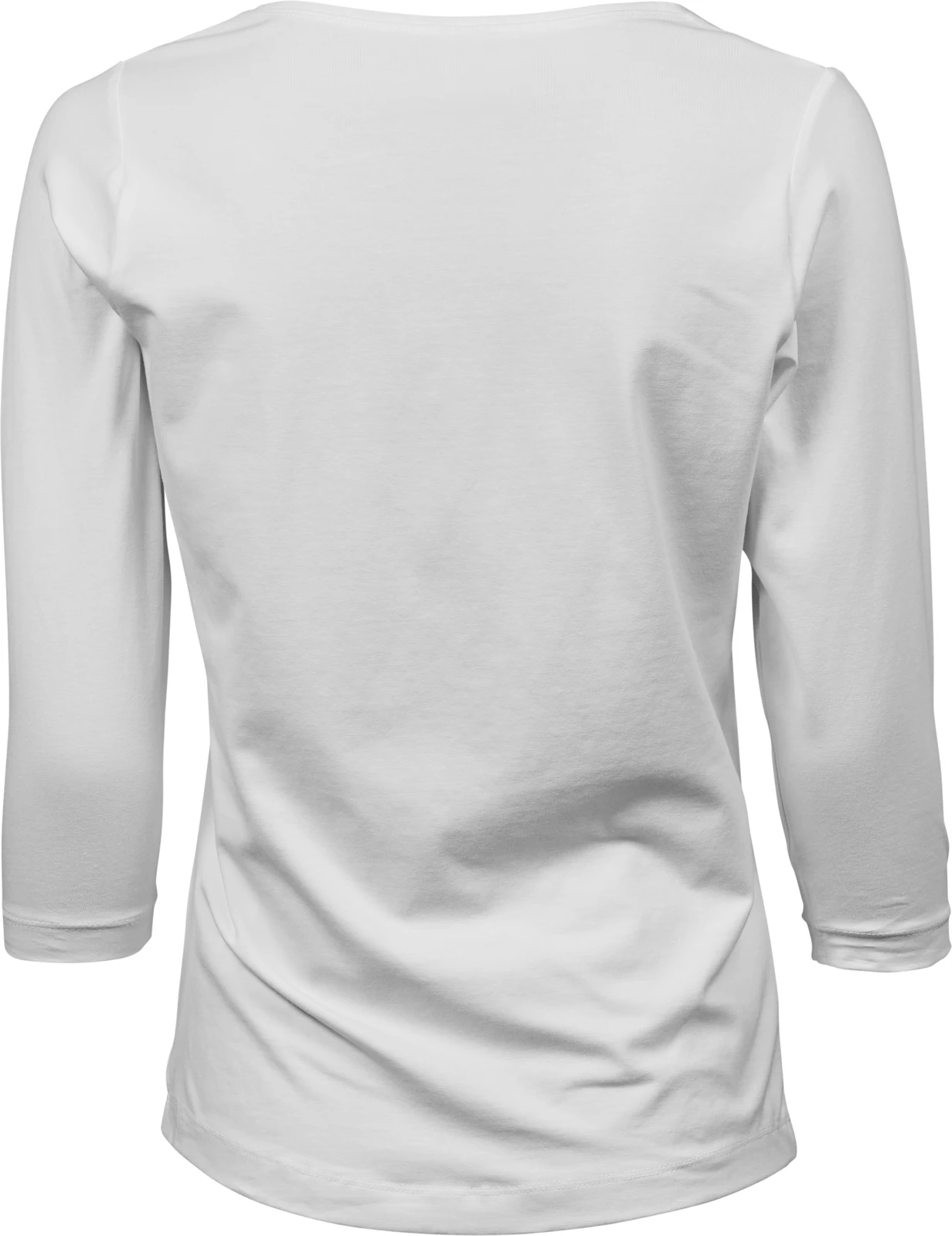 tee-jays-460-womens-stretch-3-4-sleeve-t-shirt-white-back-3 Tee Jays Women's Stretch 3/4 Sleeve Tee