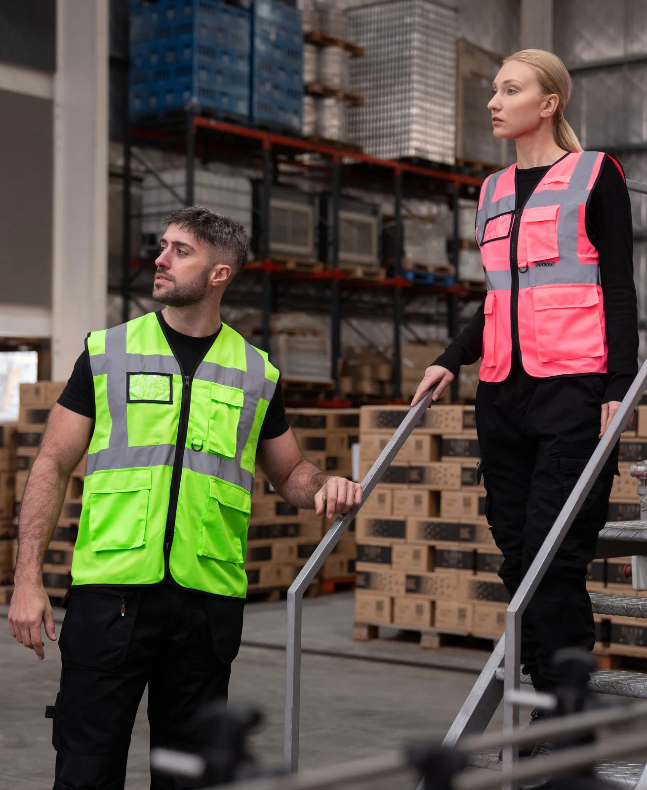 Korntex Multifunktionale Comfort-Fit Warnweste Hamburg