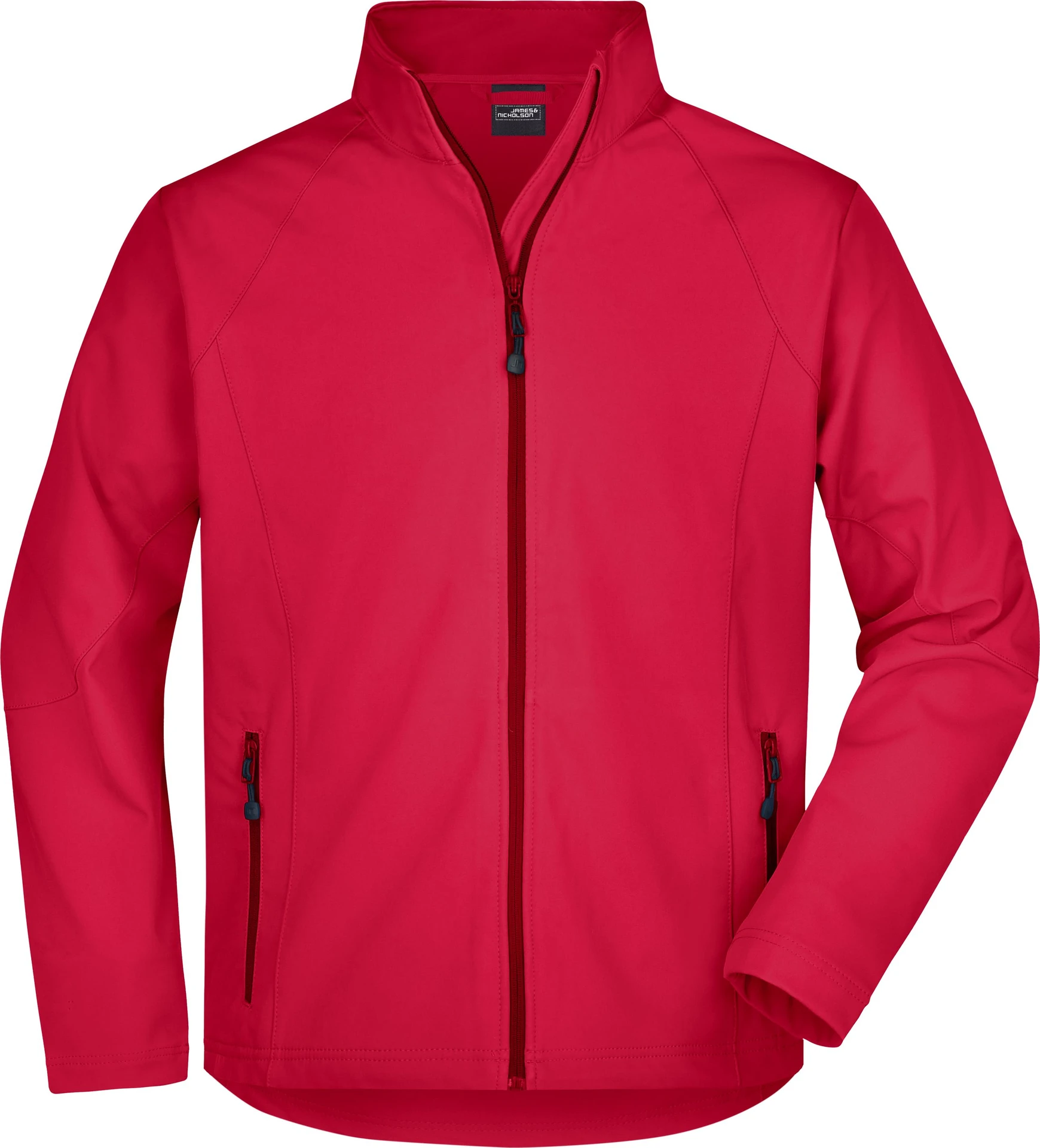 jn1020-mens-softshell-jacket-red-front-3 James & Nicholson Men's Softshell Jacket