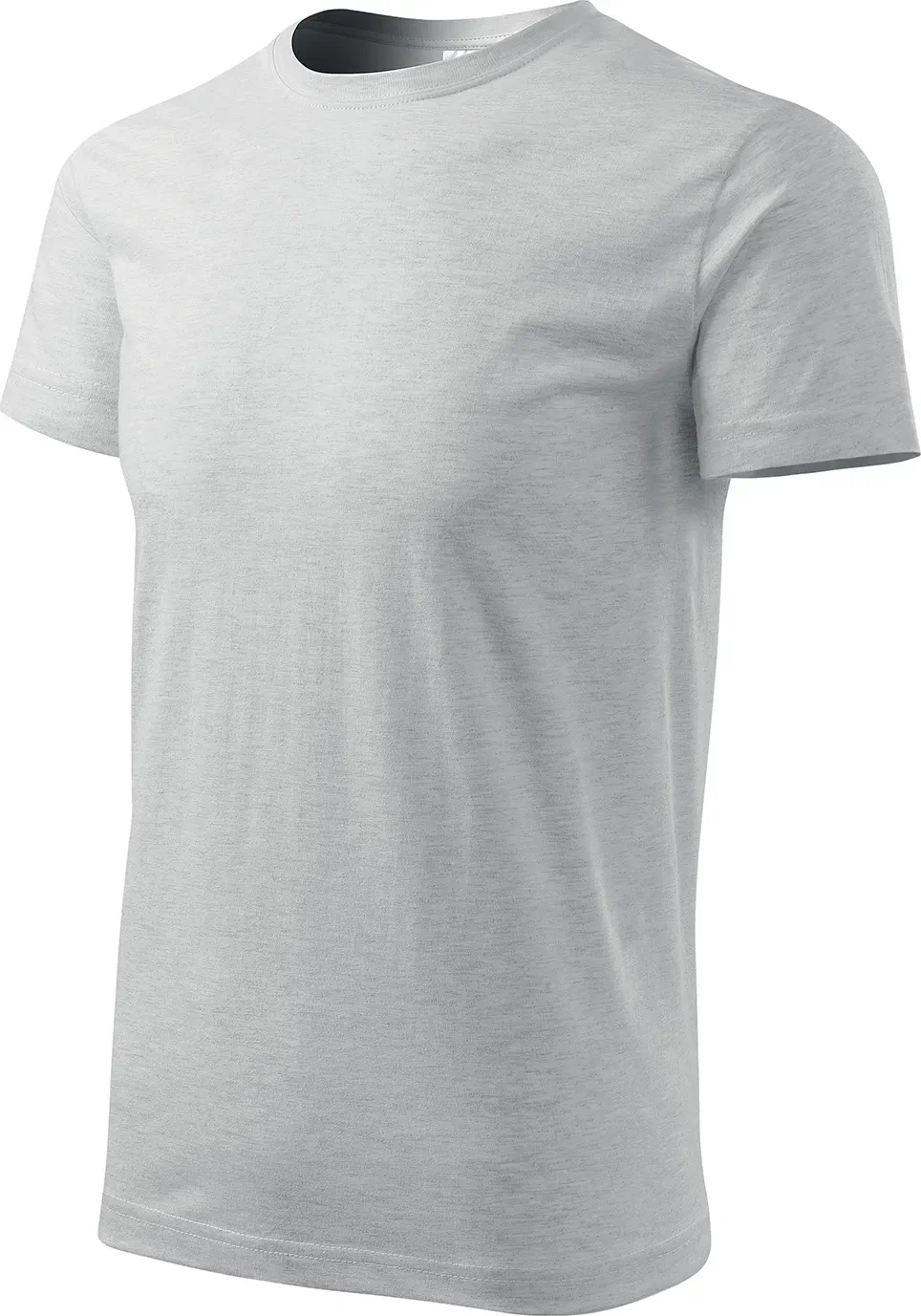 malfini-129-basic-t-shirt-herren-hellgrau-meliert-left-3 MALFINI T-Shirt Basic 129