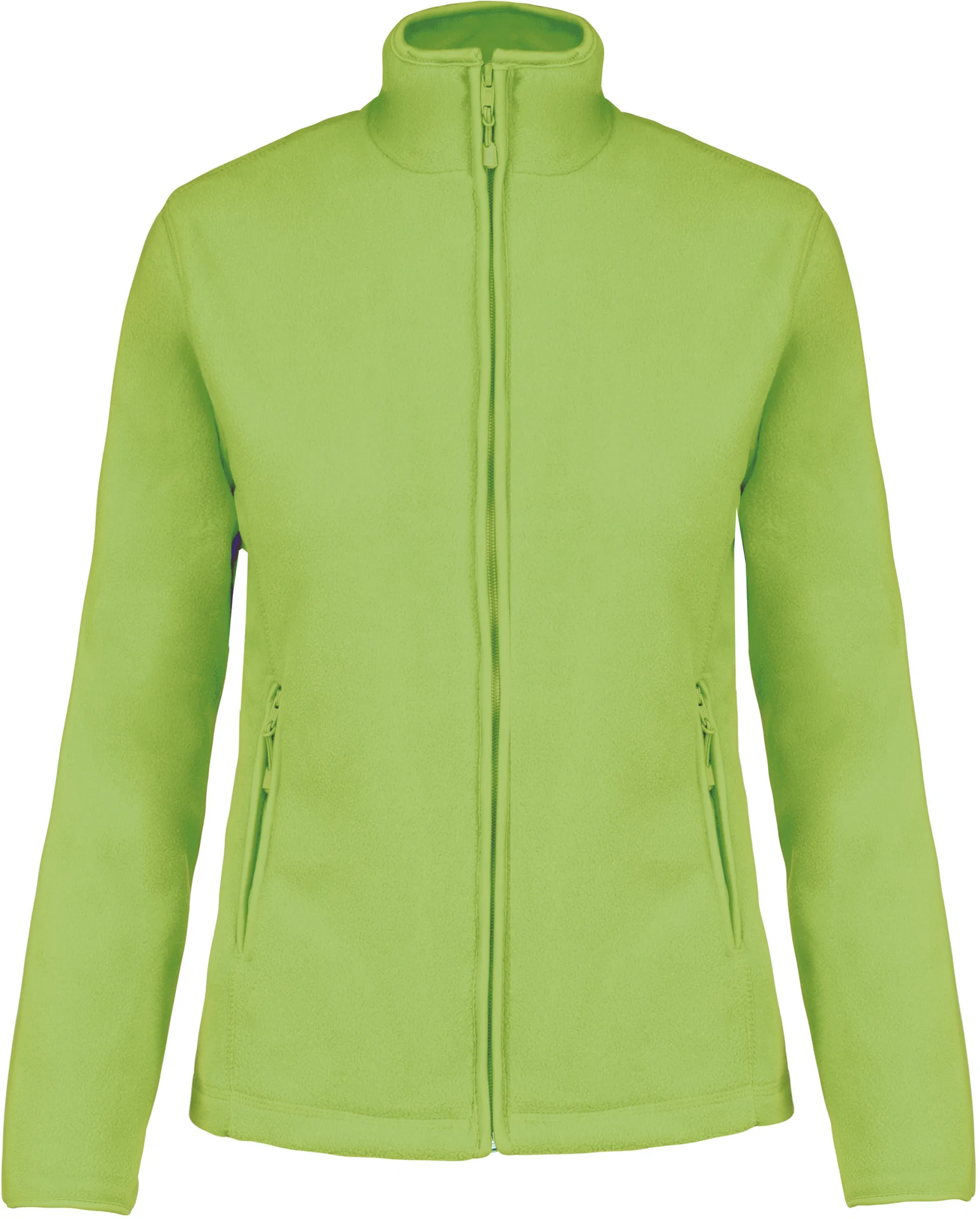 kariban-K907-damen-microfleece-jacke-maureen-lime-front-3 Kariban Damen Fleece Jacke "Maureen"