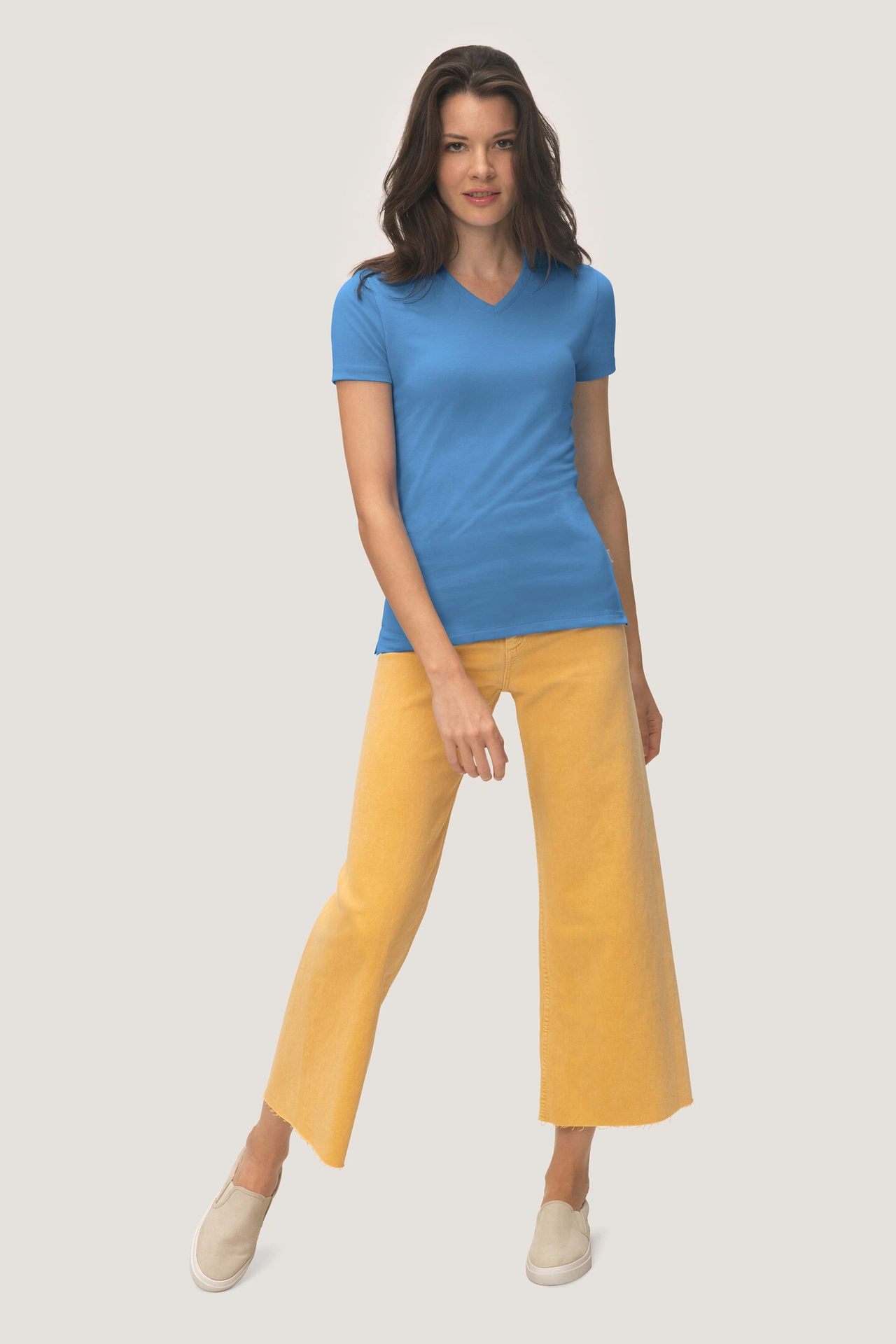 HAKRO Damen-V-Shirt 169 Cotton-Tec HAKRO Damen-V-Shirt 169 Cotton-Tec