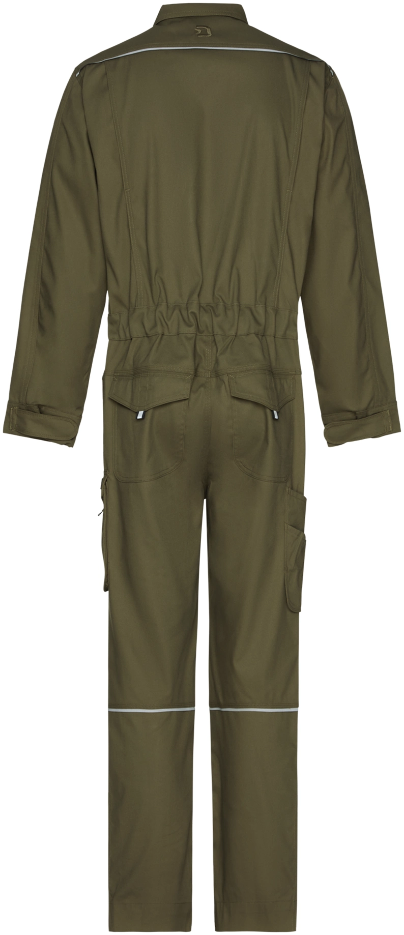 dassy-100416-moneo-overall-with-knee-pockets-khaki-green-black-back-3 DASSY Overall MONEO