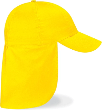 beechfield-b11b-junior-legionnaire-style-cap-yellow-front-1 Beechfield Junior Legionnaire Style Cap