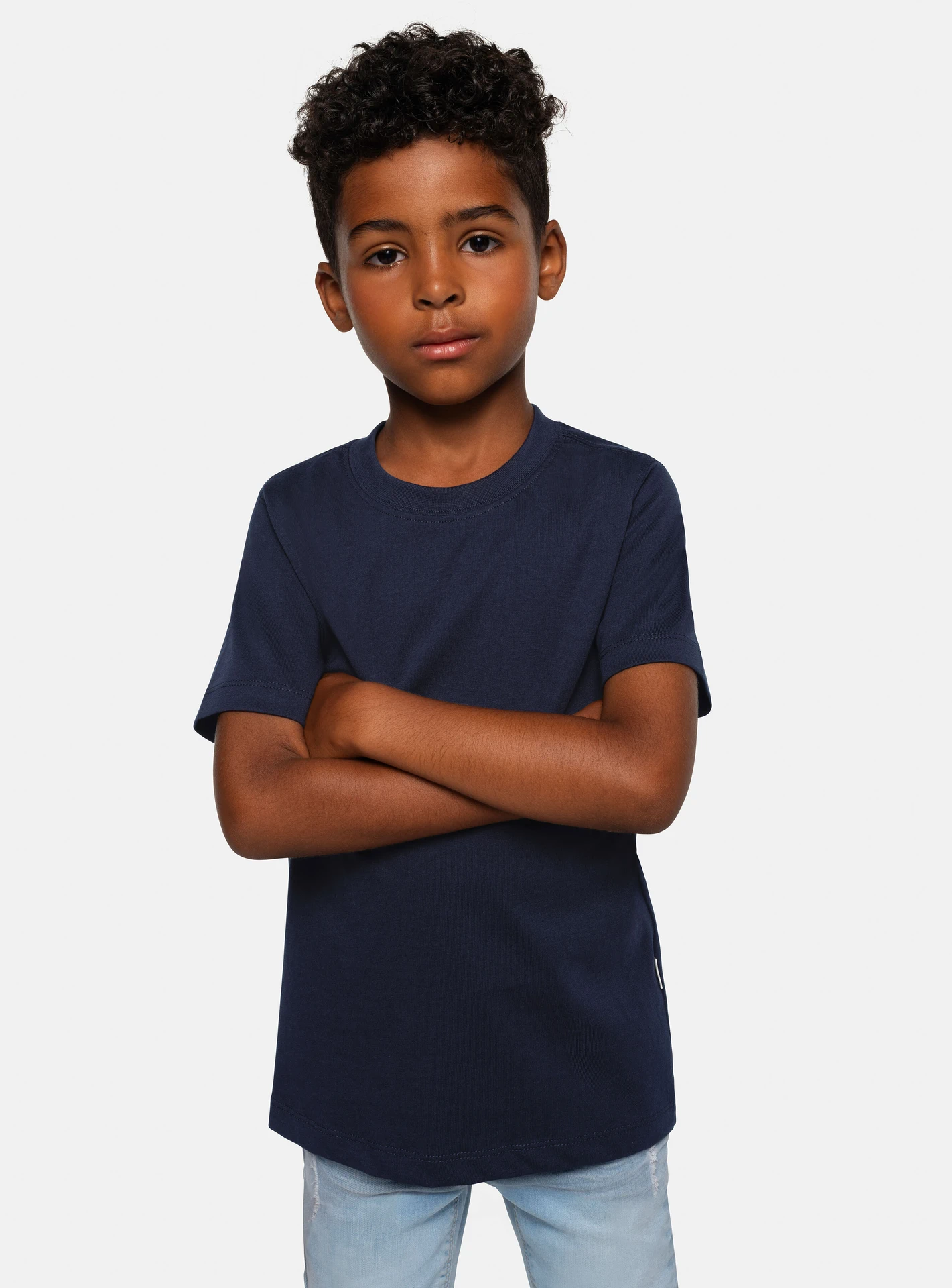 hakro-521-kinder-t-shirt-bio-baumwolle-tinte-model-0 HAKRO Kinder T-Shirt 521 Bio-Baumwolle