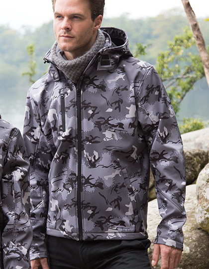 Result Camo TX Performance Hooded Softshell Jacket