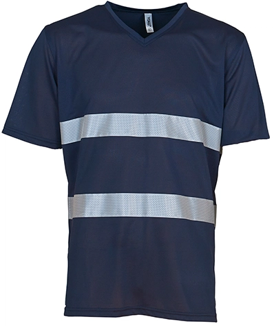 YOKO Hi Vis Top Cool Super Light V-Neck T-Shirt