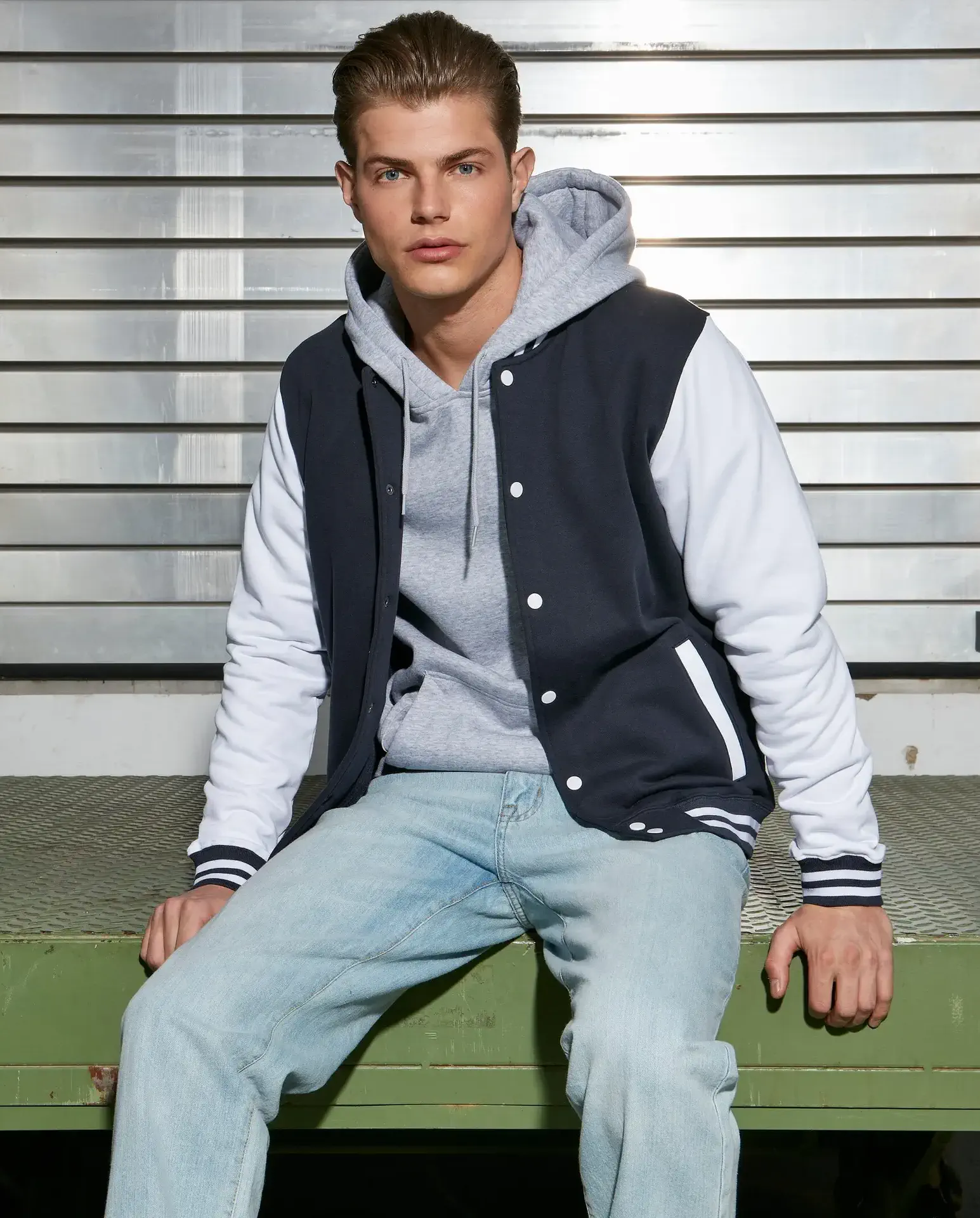 Build Your Brand Basic College Jacket