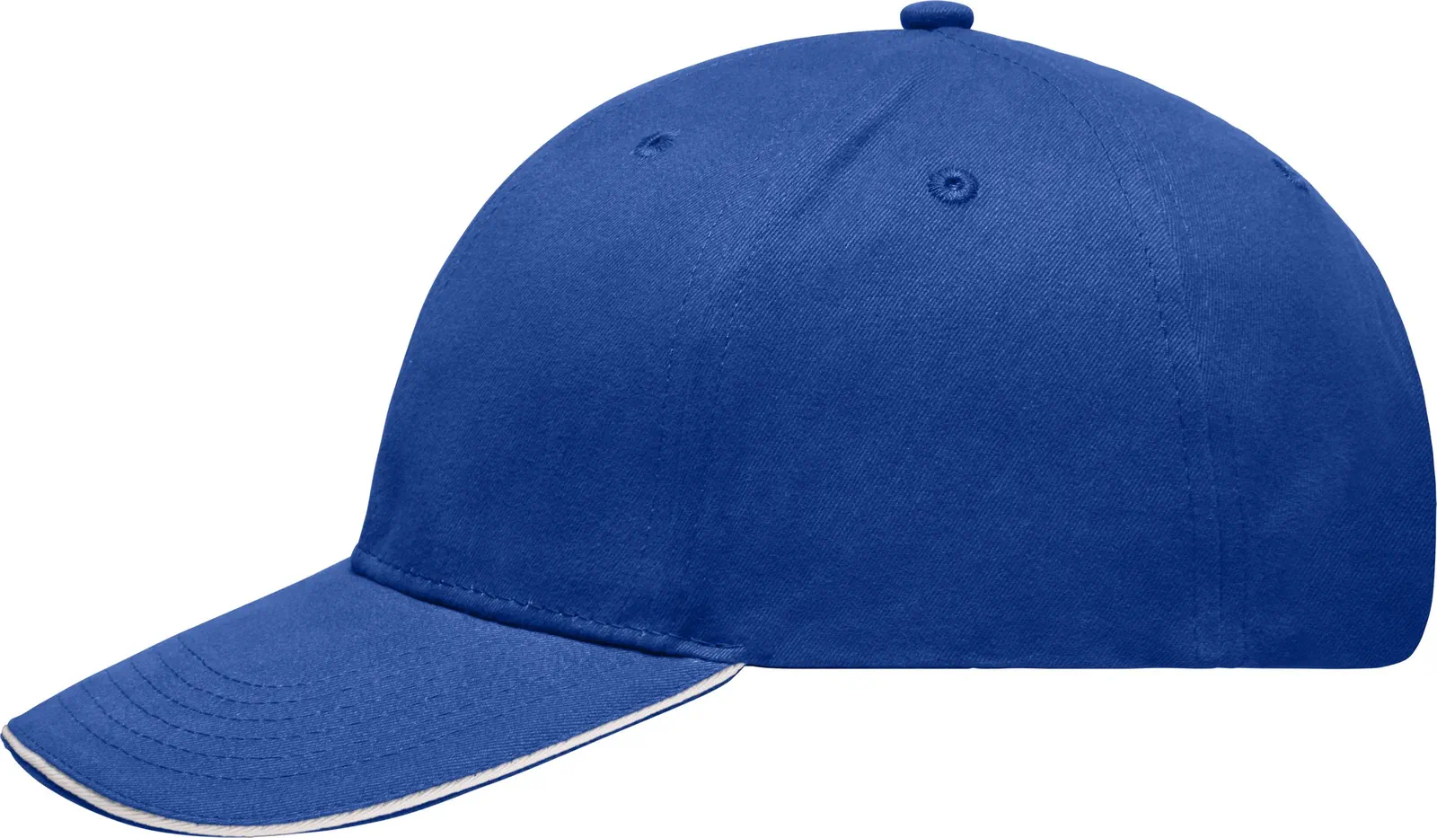 daiber-mb6541-light-brushed-sandwich-cap-royal-white-left-4 daiber Light Brushed Sandwich Cap