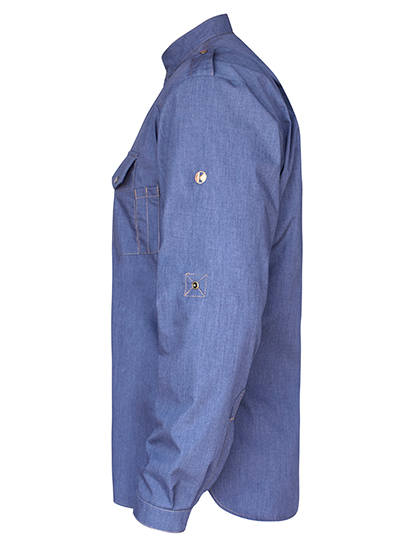KARLOWSKY Kochhemd Jeans-Style KARLOWSKY Kochhemd Jeans-Style